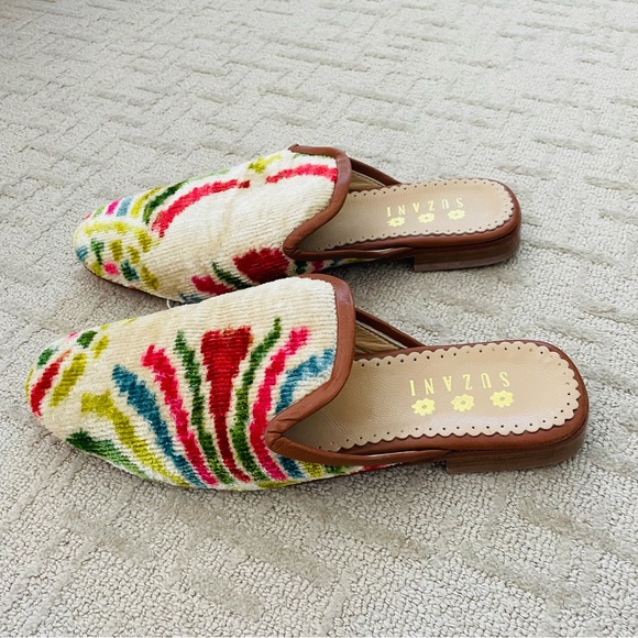 Suzani Multicolor Velvet Mule Loafer - Picture 3 of 11